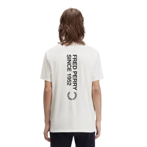 Fred Perry Bold Branding T-Shirt Snow White