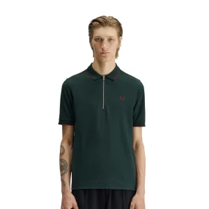 Fred Perry Crepe Piqué Polo Shirt Grassroots