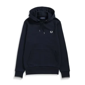 Fred Perry Tipped Hooded Sweatshirt Navy