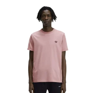 Fred Perry Ringer T-Shirt Chalky Pink
