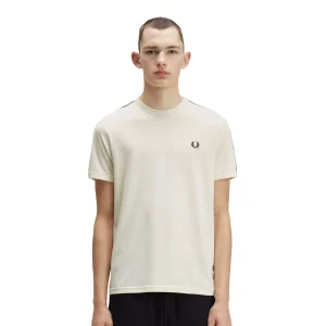 Fred Perry Contrast Tape Ringer T-Shirt Ecru/Navy
