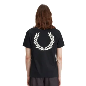 Fred Perry Laurel Wreath Graphic T-Shirt Black