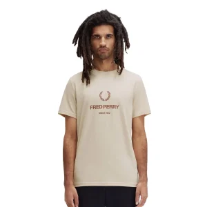 Fred Perry Graphic T-Shirt Oatmeal