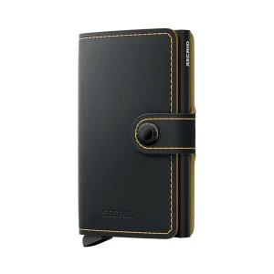 Secrid Miniwallet Matte Black & Ochre