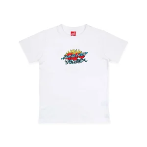 Santa Cruz Youth Salba Voodoo Pit Front Tee White