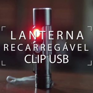 Lanterna Tática Recarregável Clip USB – Guepardo